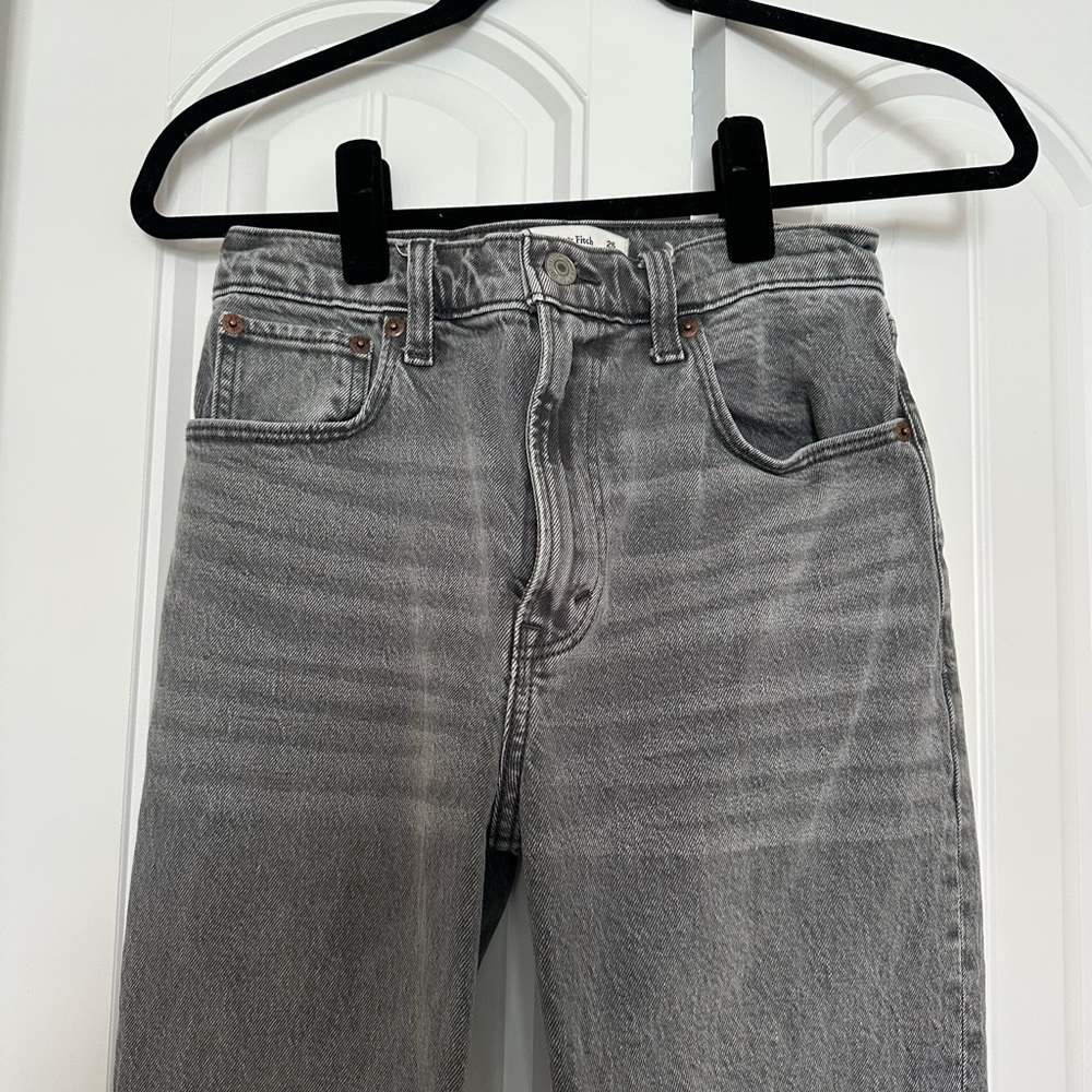 Abercrombie & Fitch Gray Straight Jeans